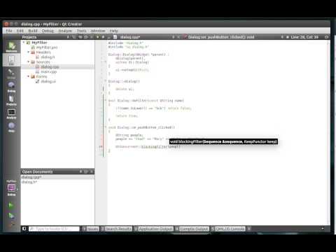 C++ Qt 125 - QtConcurrent Filter