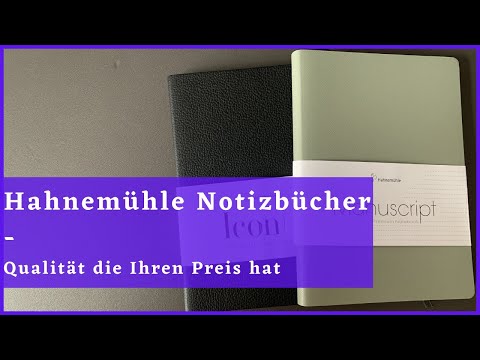 Hahnemühle Notizbücher - Qualität die Ihren Preis hat - Review Deutsch