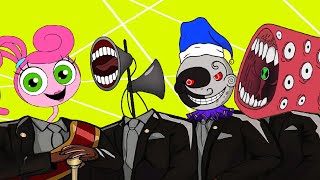 Download lagu Mommy Long Legs & Siren Head & Moondrop & Train Eater - Coffin Dance Meme Cover mp3