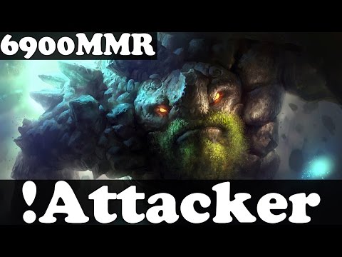 Dota 2 - !Attacker 6900 MMR Plays Tiny vol 4 - Ranked Match Gameplay