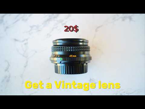 I got 3 vintage lenses for 20$ and it will blow your mind. Old gear new life