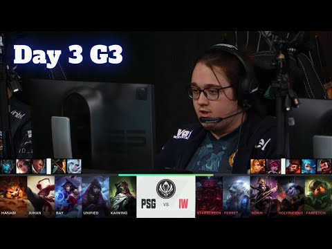 PSG vs IW - Day 3 LoL MSI 2022 Group Stage | PSG Talon vs İstanbul Wildcats full game