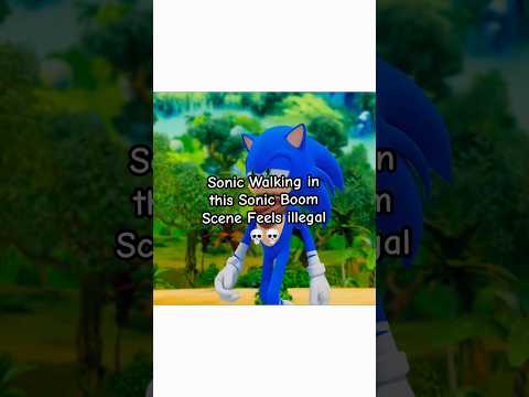 Sonic, der in dieser Sonic Boom-Szene herumläuft, fühlt sich illegal an 💀💀 #sonic #ytshorts #shor...