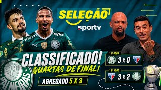🔥 PALMEIRAS ESTÁ NAS QUARTAS! Veja a reação do Seleção Sportv! 🟢⚪