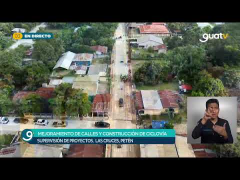 Supervisión de proyectos viales en Las Cruces, Petén.  #ComunidadAlMando