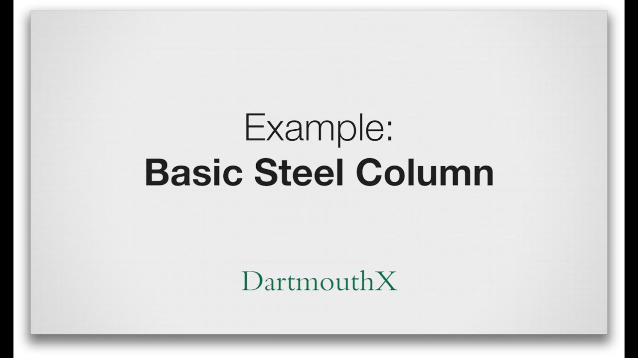 Calculate if a column can can support a load