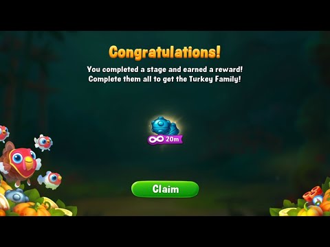Fishdom Road to Get Turkey Family #02, Win Strikes 2049 - 2055, Get FREE Bomb for 20 Min
