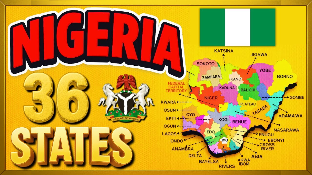 Nigeria Map Explained 🇳🇬 | 36 States of Nigeria