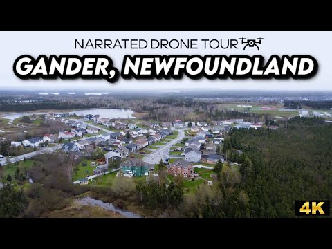 Soaring Over Gander, Newfoundland: Stunning 4K Drone Footage 🌄✨