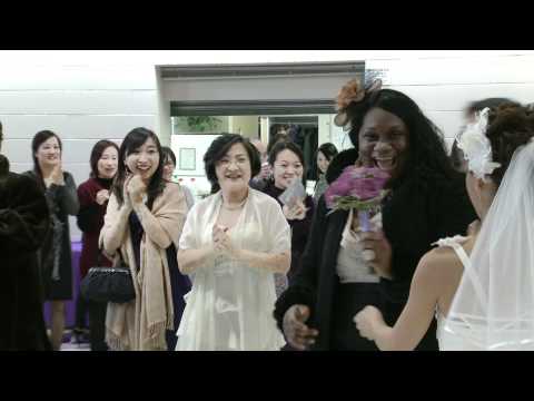 Bride's Bouquet Toss @ Markham Chinese Baptist Church Toronto Videographer Photographer