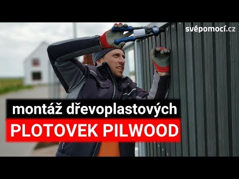 Čelní oplocení z plotovek Pilwood