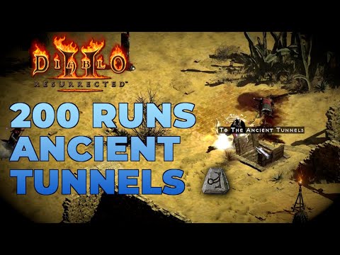 My first High Rune drops in Ancient Tunnels!! - 200 AT Runs - Diablo 2 Resurrected