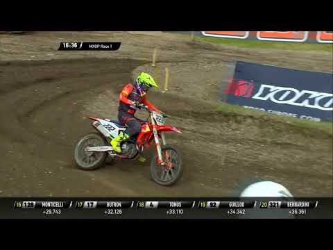 Cairoli vs Seewer + Cairoli crash - MXGP Race 1 - MXGP of Pietramurata