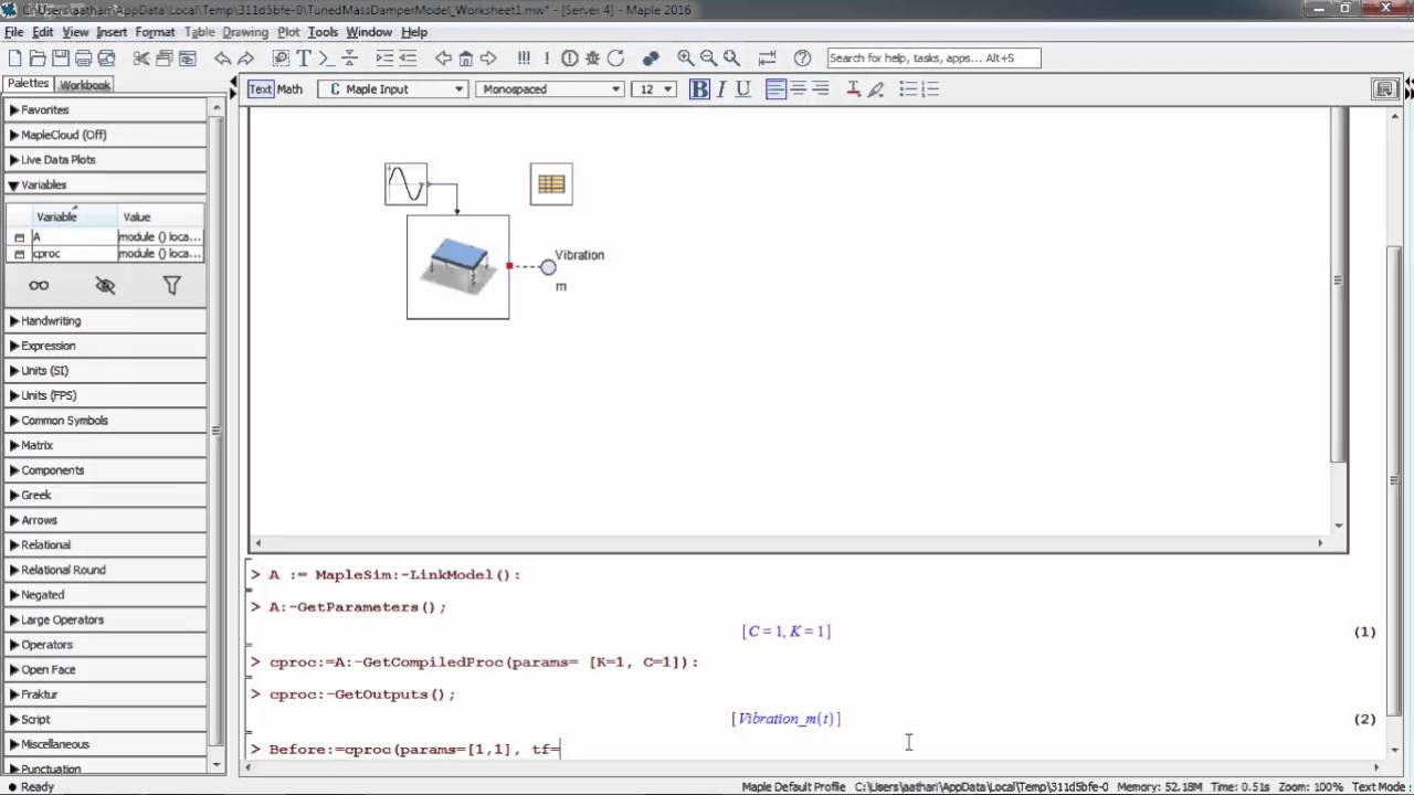 MapleSim: Analyze & Optimize