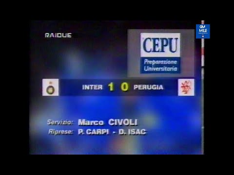 1996-97 (2^ - 15-09-1996) INTER-Perugia 1-0 [J.Zanetti] Servizio DomenicaSprint Rai2