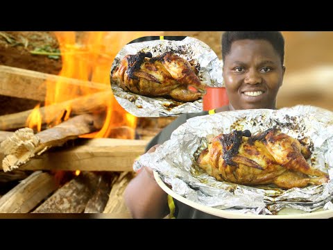 KOTSA INKOKO YOSE NTA FURU IGASHYA NEZA/BAKED WHOLE CHICKEN IN TRADITIONAL WAY USING ALUMINIUM FOIL