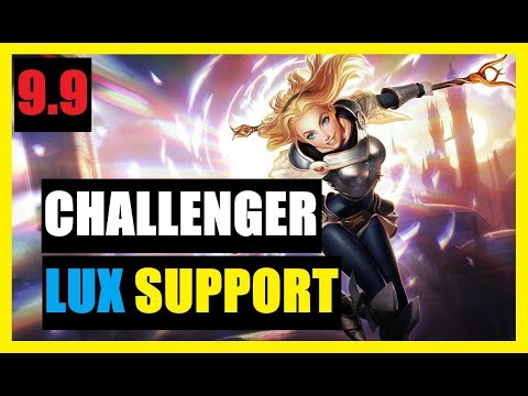 Lux vs Morgana Support Ranked Challenger Patch 9.9 - League of Legends Gameplay