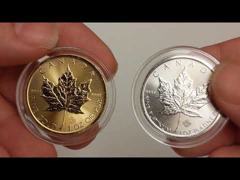 2021 Royal Canadian Mint 1 ounce gold vs. Platinum vs. Silver coins. A great alternative investment.