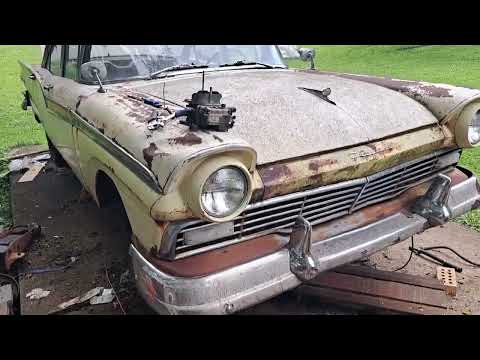 Thumbnail for 1957 Ford Fairlane 500 running with holley 2300. by 1957 Ford