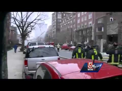 Injured firefighters pulled from burning Back Bay brownstone