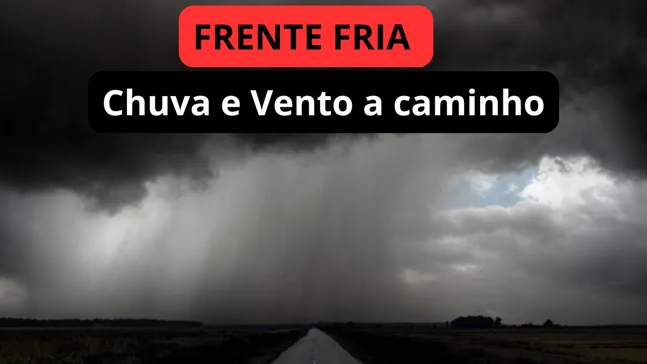 FRENTE FRIA avançando pelo RS.