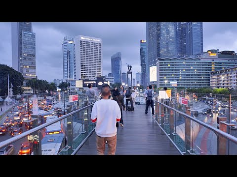 4K | Suasana Pusat Kota Jakarta Terkini