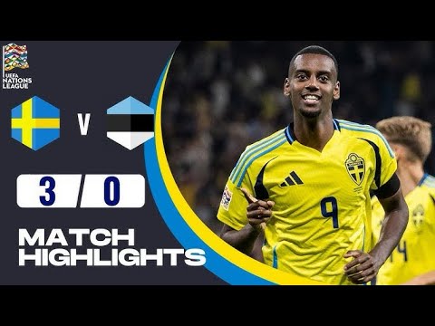Sweden vs Estonia [3-0] - All Goals Highlights Full Match - UEFA Nations League 2024 HD