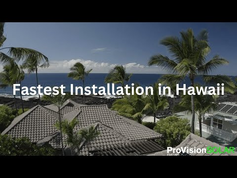 ProVision Solar has been serving Hawaii residents and businesses alike since 1998.