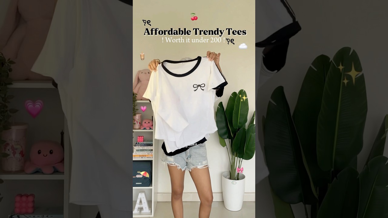 Meesho Cute Pintresty T-shirts under 200😱 #shortsviral #meeshofinds #shorts #tshirt #fyp