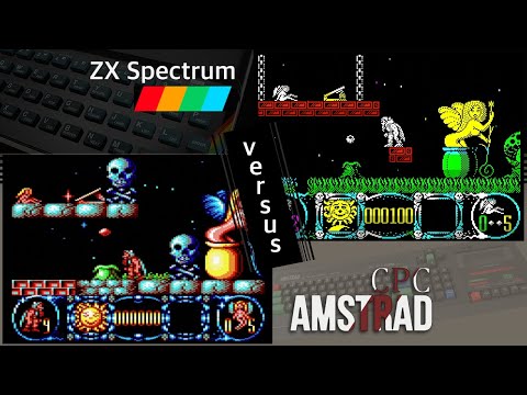 ZX Spectrum vs. Amstrad CPC - 8 games from 1989