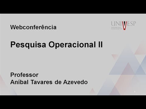 Webconferência | Pesquisa Operacional II