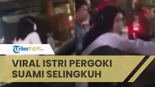 Viral Video Seorang Wanita Adang & Naiki Atap Mobil, Diduga Suaminya Tengah Bawa Wanita Lain