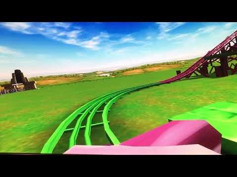RCT3 Polly Pocket Roller Coaster POV Park War 1