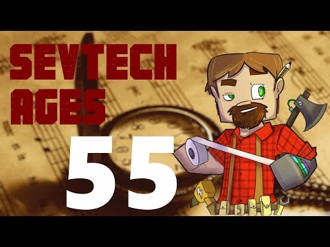 1.12 Modded Minecraft SevTech Ages: Episode 55: Building a Rocket!