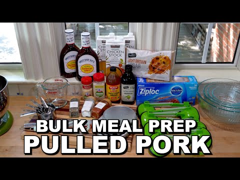 Pulled Pork Freezer Meal Prep for Instant Pot or Slow Cooker