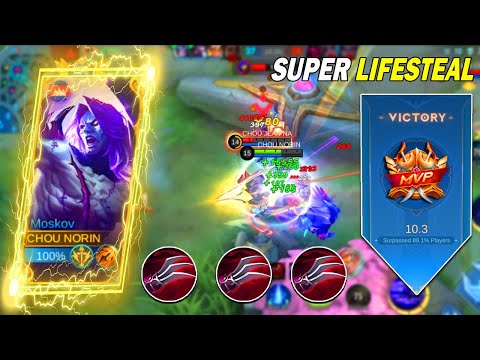 MOSKOV SUPER LIFESTEAL BUILD IS OP | Build Top 1 Global