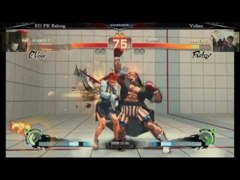 Velius (C. Viper) vs EG| PR Balrog (Balrog) Season's Beatings Ascension SSF4 AE 2012 Pools