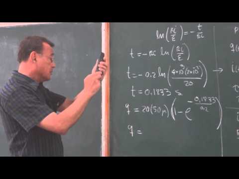 Clase 65: Se resuelven 4 problemas diversos sobre circuitos RC.