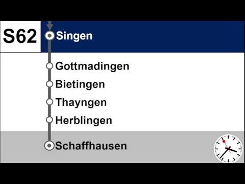 Zugansage der S62 Thurbo/Bwegt SBB CFF FFS