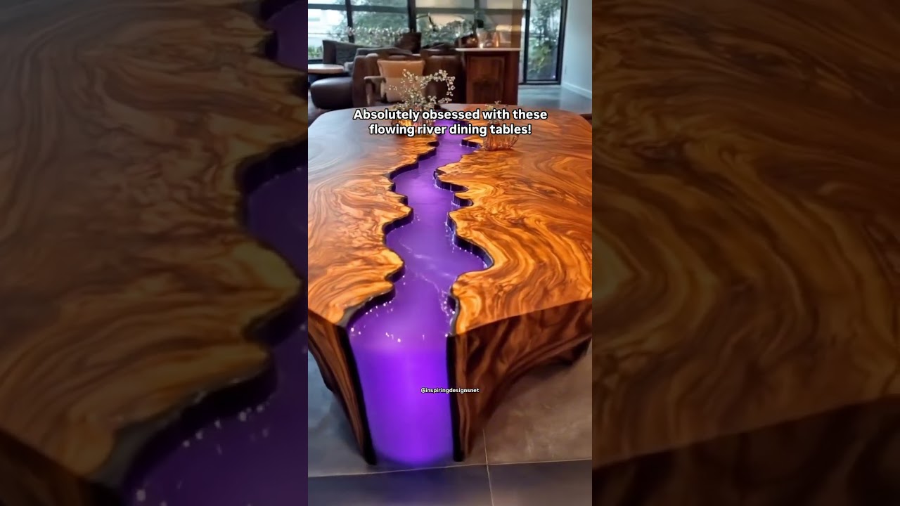 These Flowing River Dining Tables Look Absolutely Stunning! 👏😱