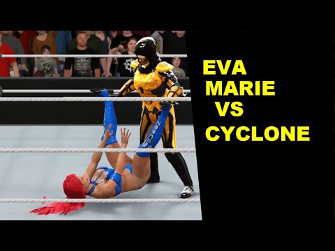 WWE 2K17 Eva Marie vs Cyclone - Mixed Iron Person