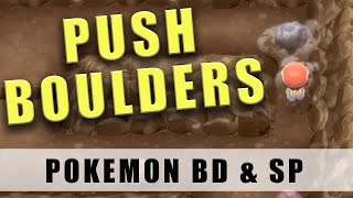 Pokémon Brilliant Diamond How to Push Boulders to Move them - Pokémon Shining Pearl