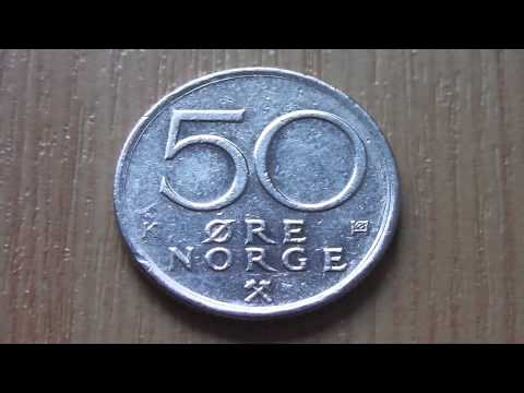 Norway money - The 50 Øre Norge coin in HD