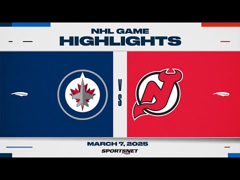 NHL Highlights | Jets vs. Devils - March 7, 2025