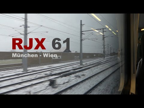 ÖBB Railjet Mitfahrt München Hbf - Wien Hbf | RJX 61