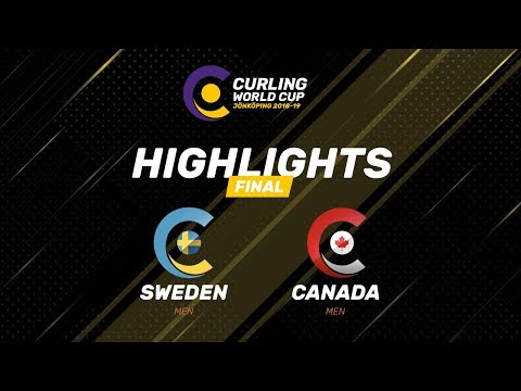 HIGHLIGHTS: Sweden v Canada – Men – Curling World Cup leg three, Jonkoping, Sweden