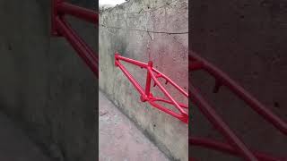 Fiery red bmx bike paint job. #shorts #tiktok