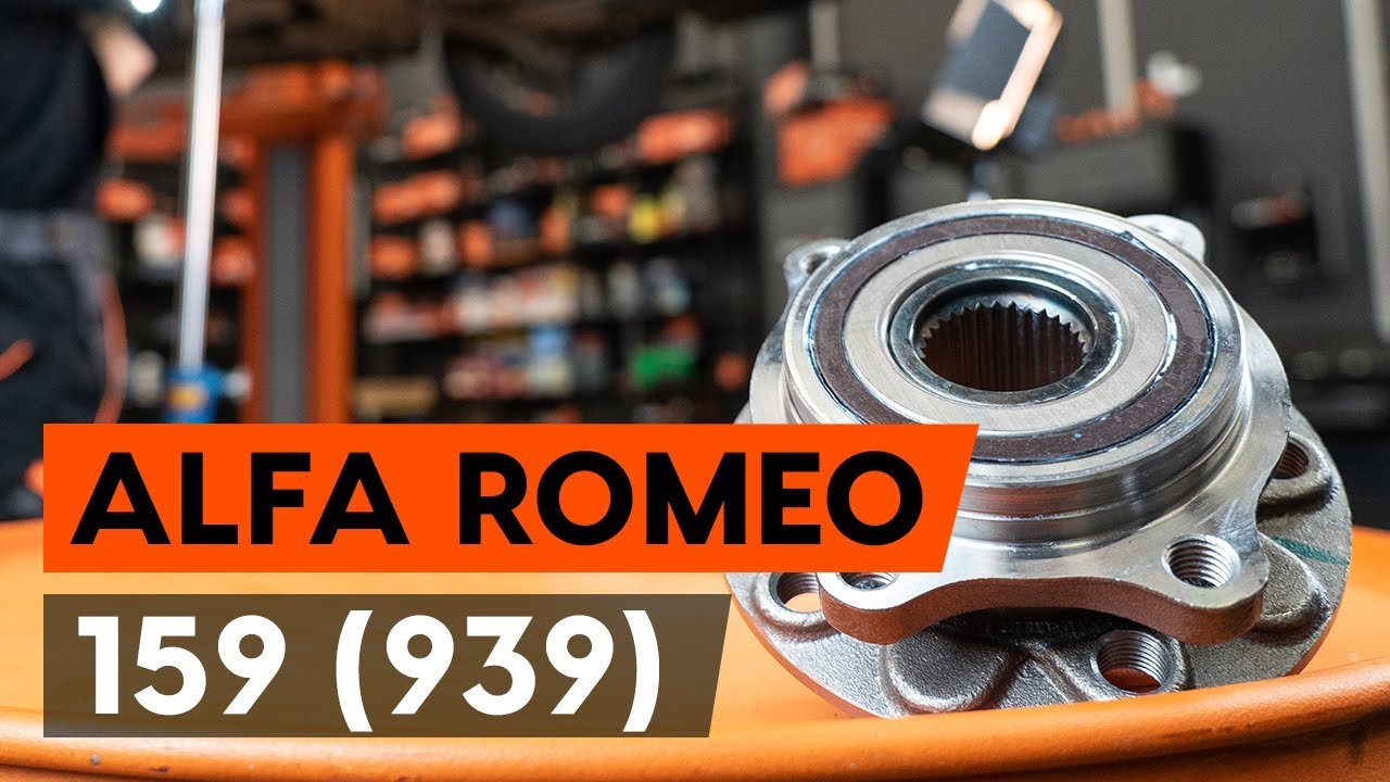 Πώς να αλλάξετε ρουλεμάν τροχού εμπρός σε Alfa Romeo 159 Sportwagon - Οδηγίες αντικατάστασης