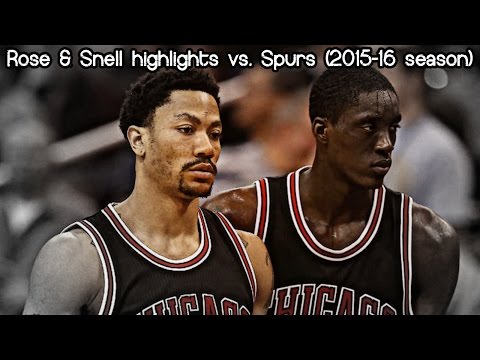 Derrick Rose & Tony Snell 22 pts & 7 ast combined vs. Spurs (NBA RS 2015/2016) - 30.11.2015
