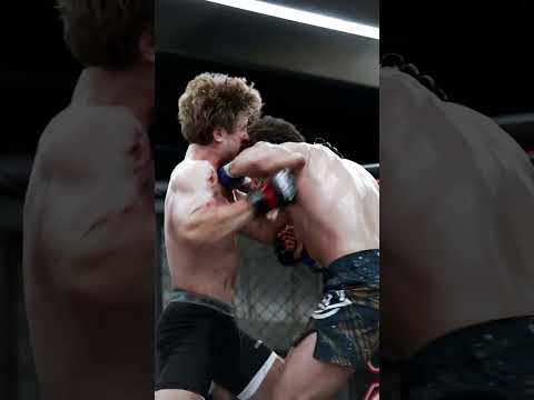 BLOODY ROUND 2 FINISH 💥 Ryan Monzo vs Aidan Harder | PFL 49 #Shorts